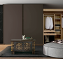GINER Y COLOMER - Coffre de rangement en bois de manguier massif couleur marron foncé - Décor ancien avec détails en bronze et métal - Dimensions : 80 x 40 x 46 cm